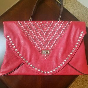 Red envelope handbag